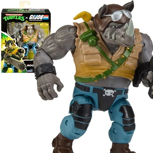 プレイメイツ ティーンエイジ・ミュータント・ニンジャ・タートルズ TMNT x G.I.ジョー ロックステディ as ブザー アクションフィギュア 未開封 入荷写真