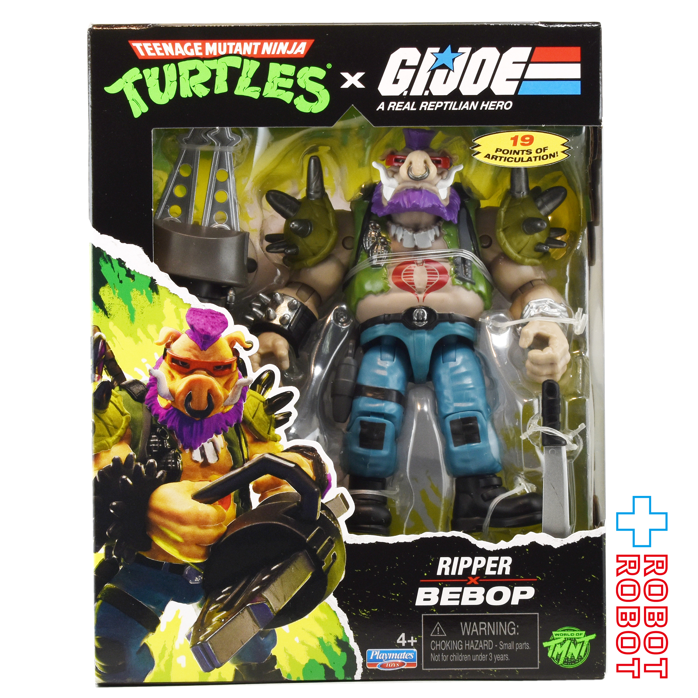 プレイメイツ ティーンエイジ・ミュータント・ニンジャ・タートルズ TMNT x G.I.ジョー ロックステディ as ブザー アクションフィギュア 未開封 入荷写真