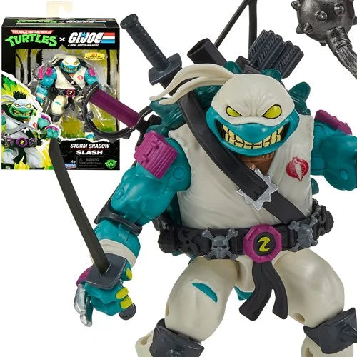 プレイメイツ ティーンエイジ・ミュータント・ニンジャ・タートルズ TMNT x G.I.ジョー スラッシュ as ストームシャドウ アクションフィギュア 未開封 入荷写真