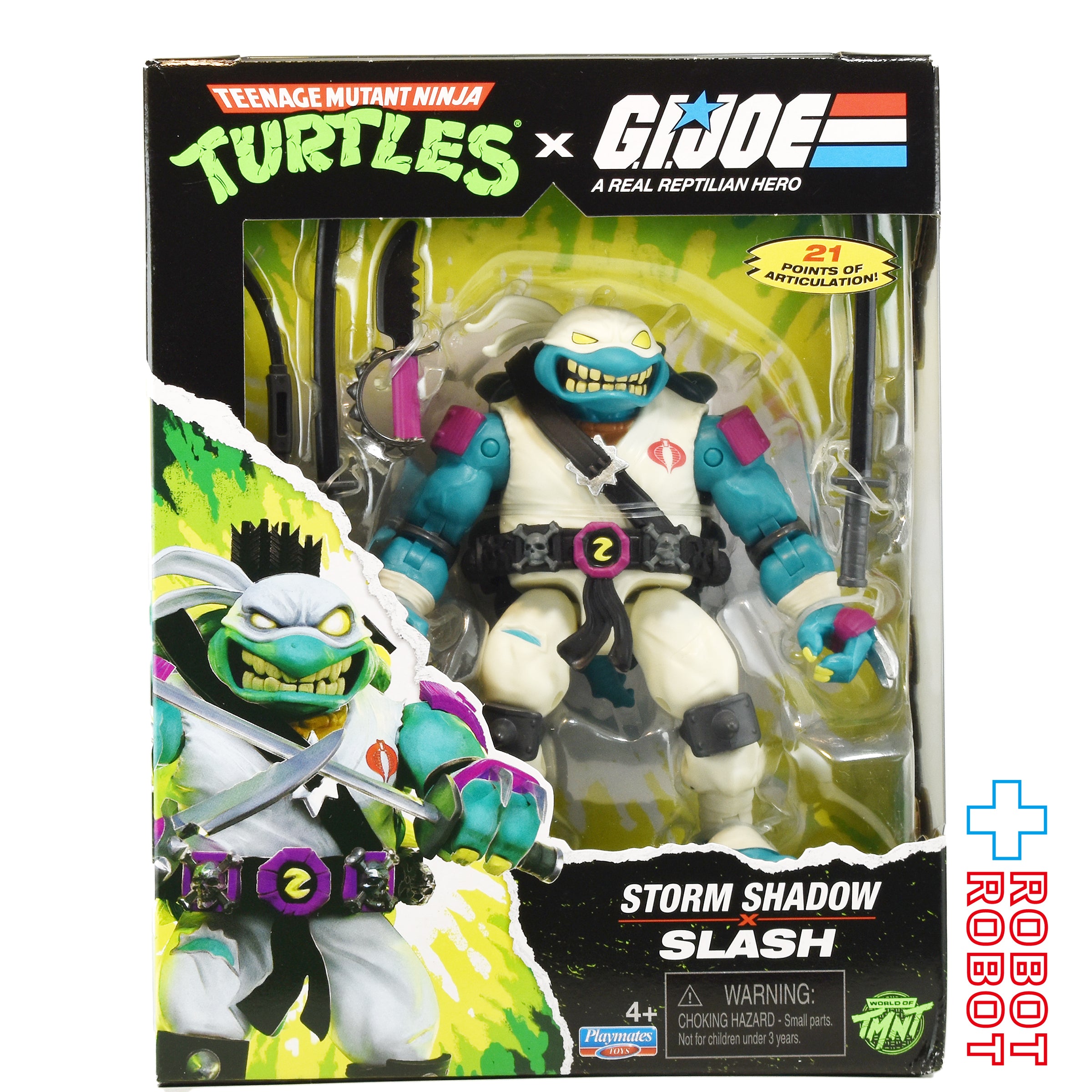 プレイメイツ ティーンエイジ・ミュータント・ニンジャ・タートルズ TMNT x G.I.ジョー スラッシュ as ストームシャドウ アクションフィギュア 未開封 入荷写真