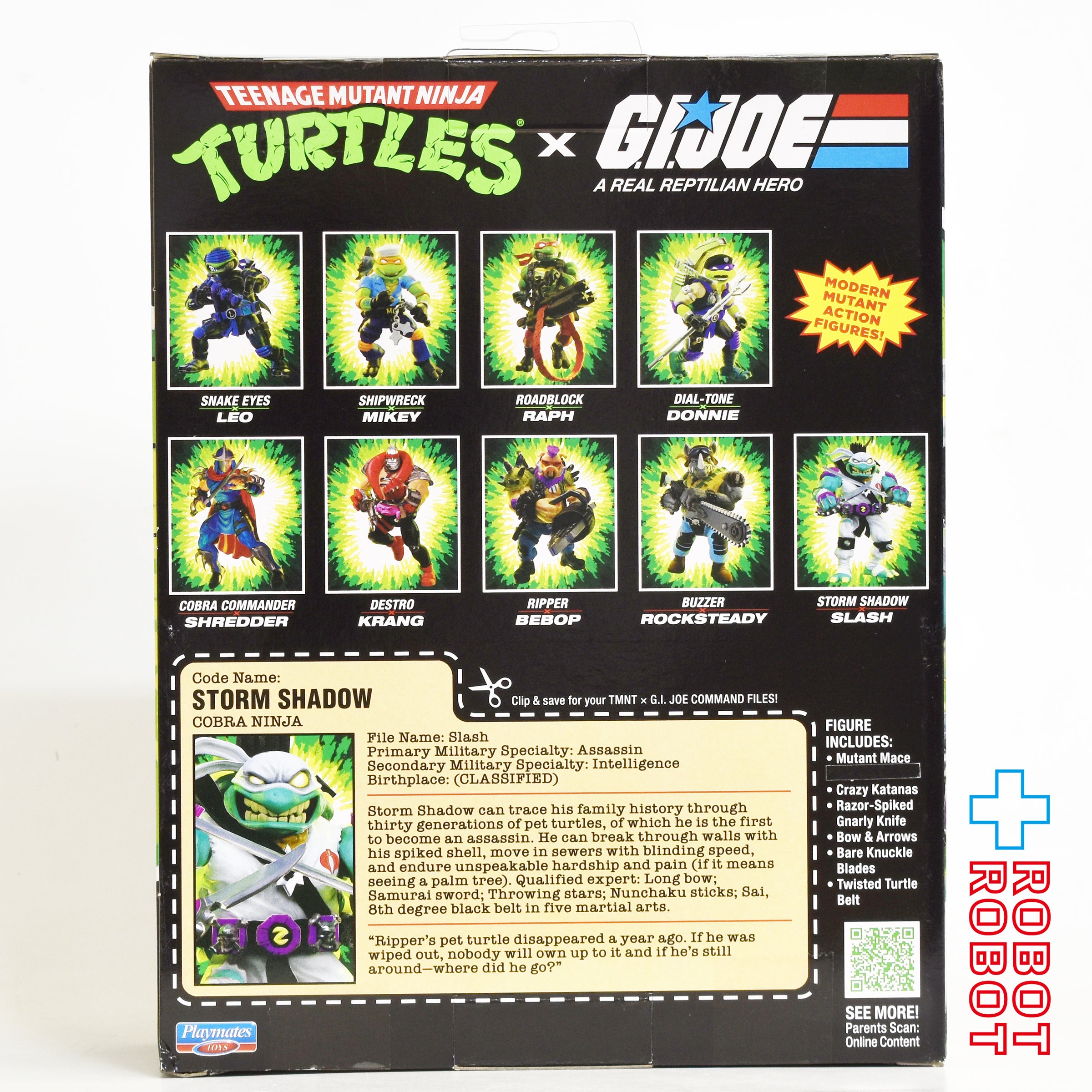 プレイメイツ ティーンエイジ・ミュータント・ニンジャ・タートルズ TMNT x G.I.ジョー スラッシュ as ストームシャドウ アクションフィギュア 未開封 入荷写真