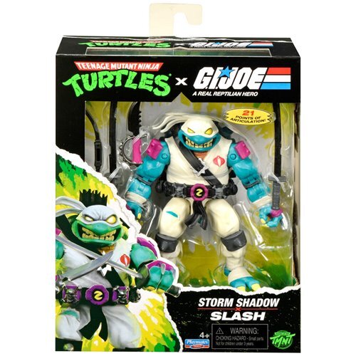 プレイメイツ ティーンエイジ・ミュータント・ニンジャ・タートルズ TMNT x G.I.ジョー スラッシュ as ストームシャドウ アクションフィギュア 未開封 入荷写真