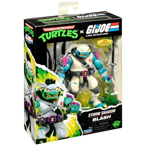 プレイメイツ ティーンエイジ・ミュータント・ニンジャ・タートルズ TMNT x G.I.ジョー スラッシュ as ストームシャドウ アクションフィギュア 未開封 入荷写真