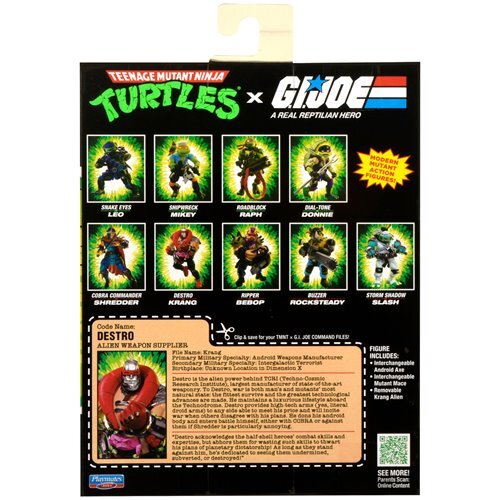 プレイメイツ ティーンエイジ・ミュータント・ニンジャ・タートルズ TMNT x G.I.ジョー クランゲ as デストロ アクションフィギュア 未開封 入荷写真