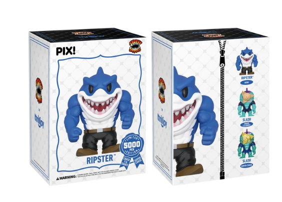 スリルジョイ PIX ピックス ストリート・シャークス リップスター ビニールフィギュア 箱付 入荷写真