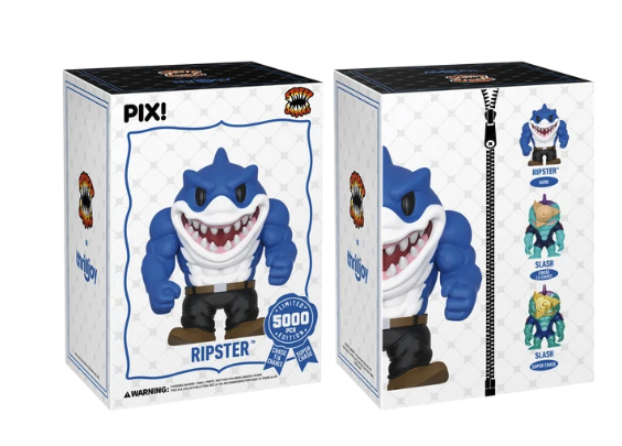 スリルジョイ PIX ピックス ストリート・シャークス リップスター ビニールフィギュア 箱付 入荷写真