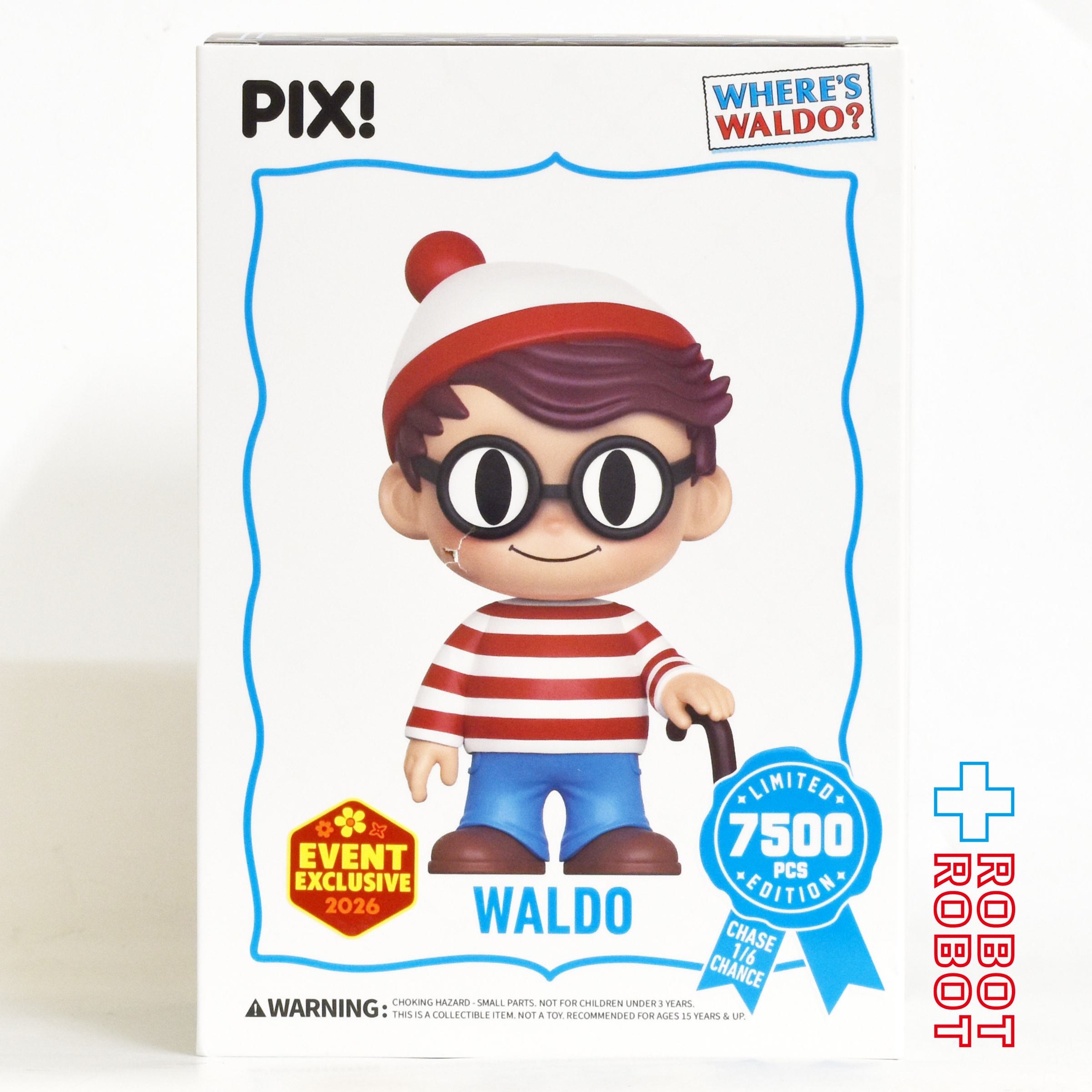 スリルジョイ PIX ピックス ウォーリーを探せ ! ウォーリー ビニールフィギュア 箱付 入荷写真