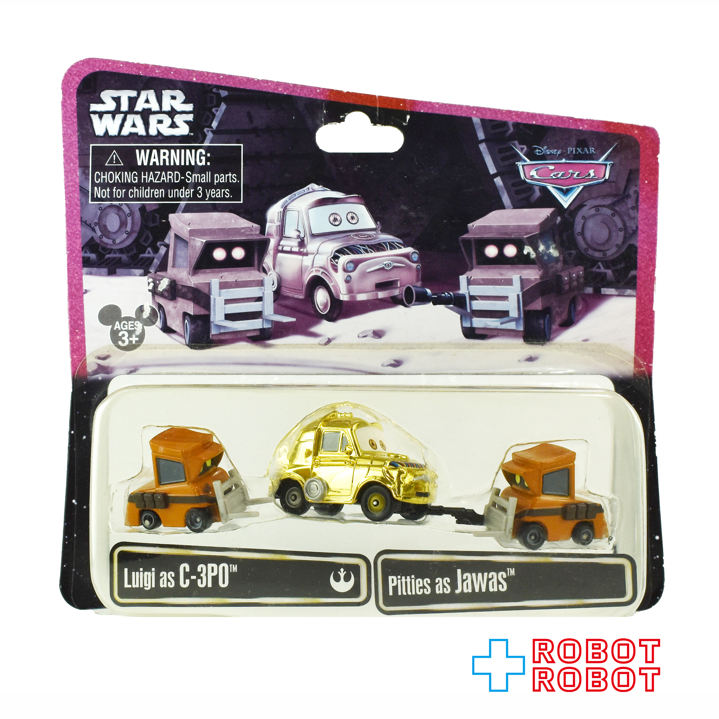 ディズニーパーク限定 スター・ウォーズ x カーズ ルイージ as C-3PO & ピッティ as ジャワ ダイキャスト ミニカー 未開封 入荷写真