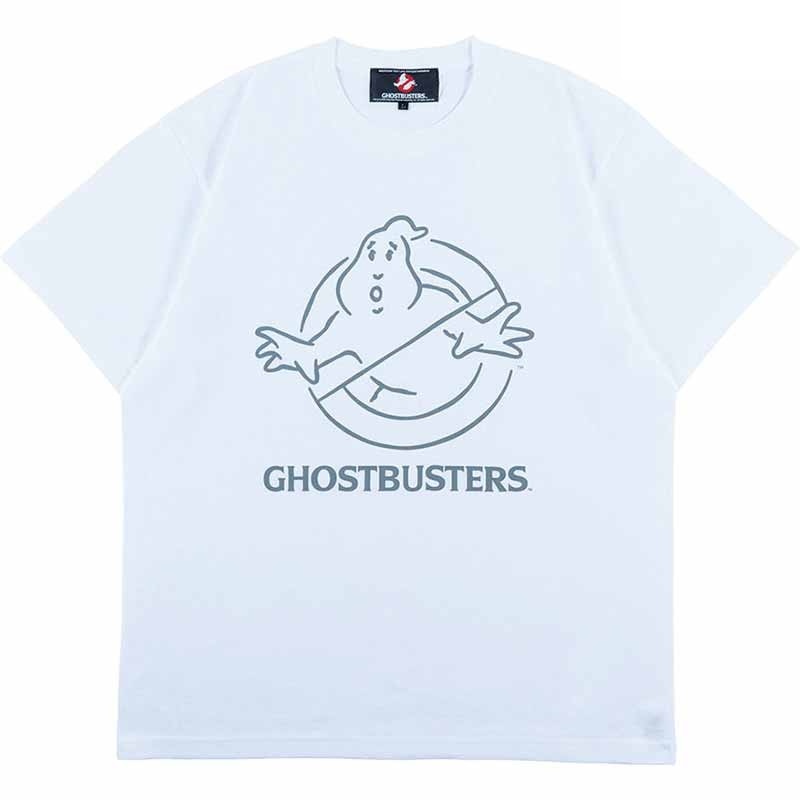 メディコム・トイ MLE ゴーストバスターズ ロゴ (落書き) ホワイト Tシャツ Mサイズ 紙タグ付き 入荷写真