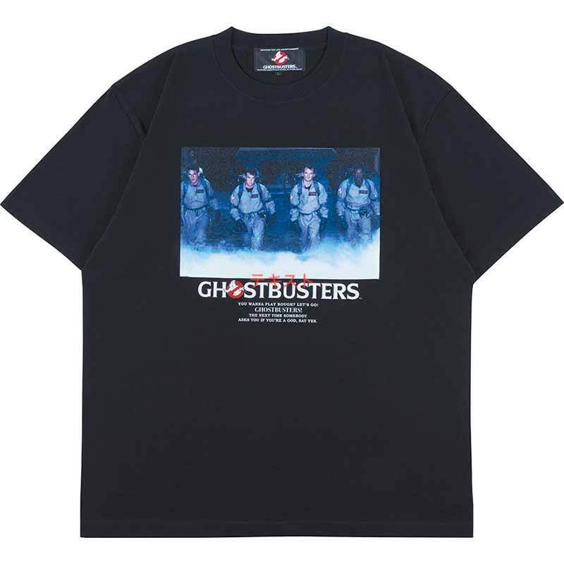 メディコム・トイ MLE ゴーストバスターズ ４人のメンバー A ブラック Tシャツ Mサイズ 紙タグ付き 入荷写真