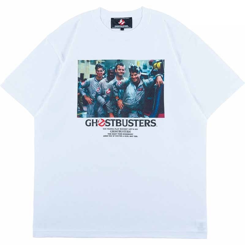 メディコム・トイ MLE ゴーストバスターズ 4人のメンバー B ホワイト Tシャツ XLサイズ 紙タグ付き 入荷写真