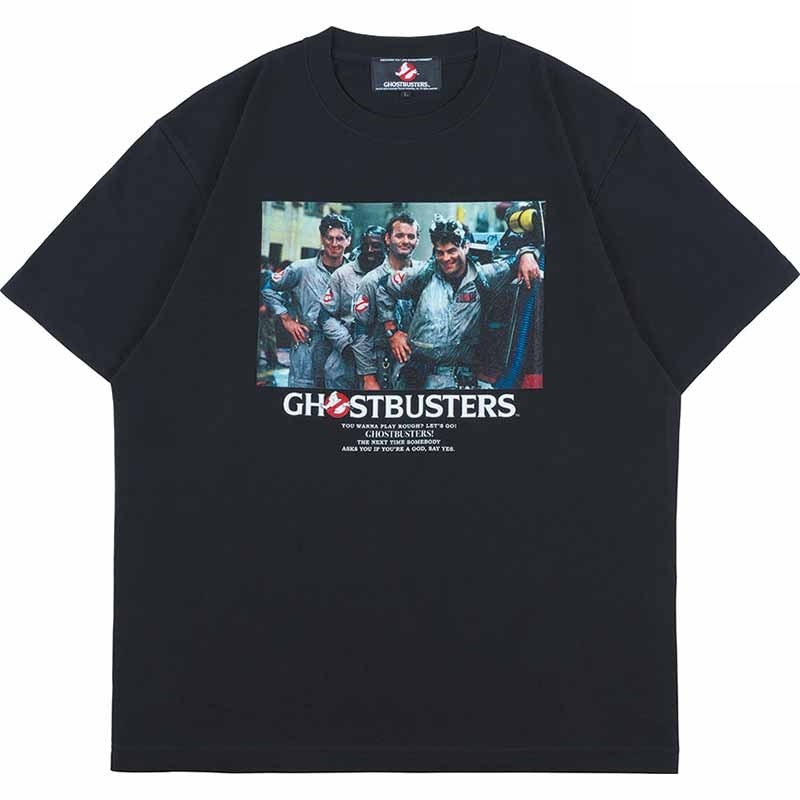 メディコム・トイ MLE ゴーストバスターズ 4人のメンバー B ブラック Tシャツ Mサイズ 紙タグ付き 入荷写真