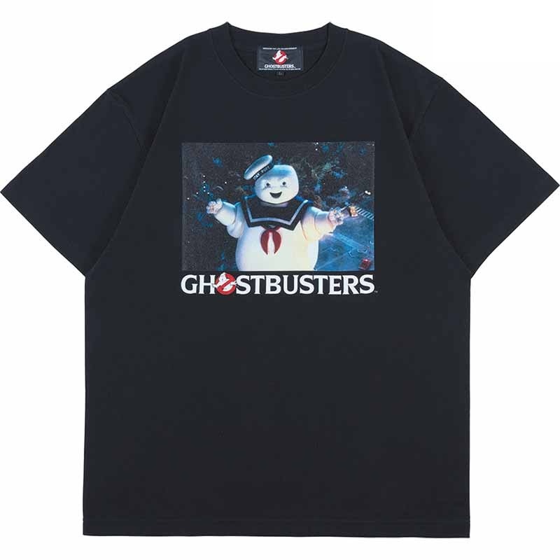 メディコム・トイ MLE ゴーストバスターズ ステイパフ マシュマロマン ブラック Tシャツ Mサイズ 紙タグ付き 入荷写真
