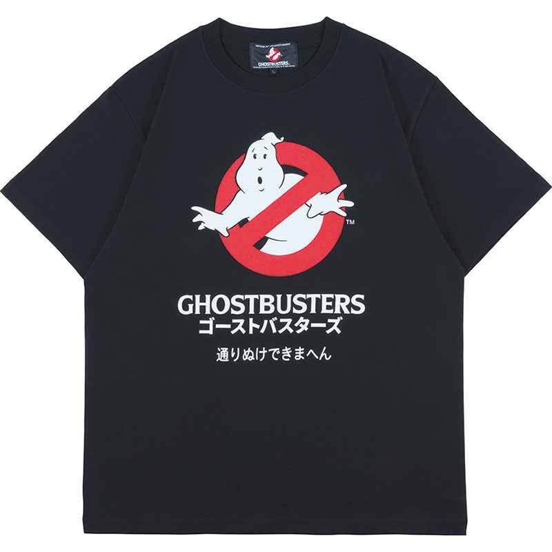 メディコム・トイ MLE ゴーストバスターズ ロゴ " 通りぬけできまへん " ブラック Tシャツ Mサイズ 紙タグ付き 入荷写真