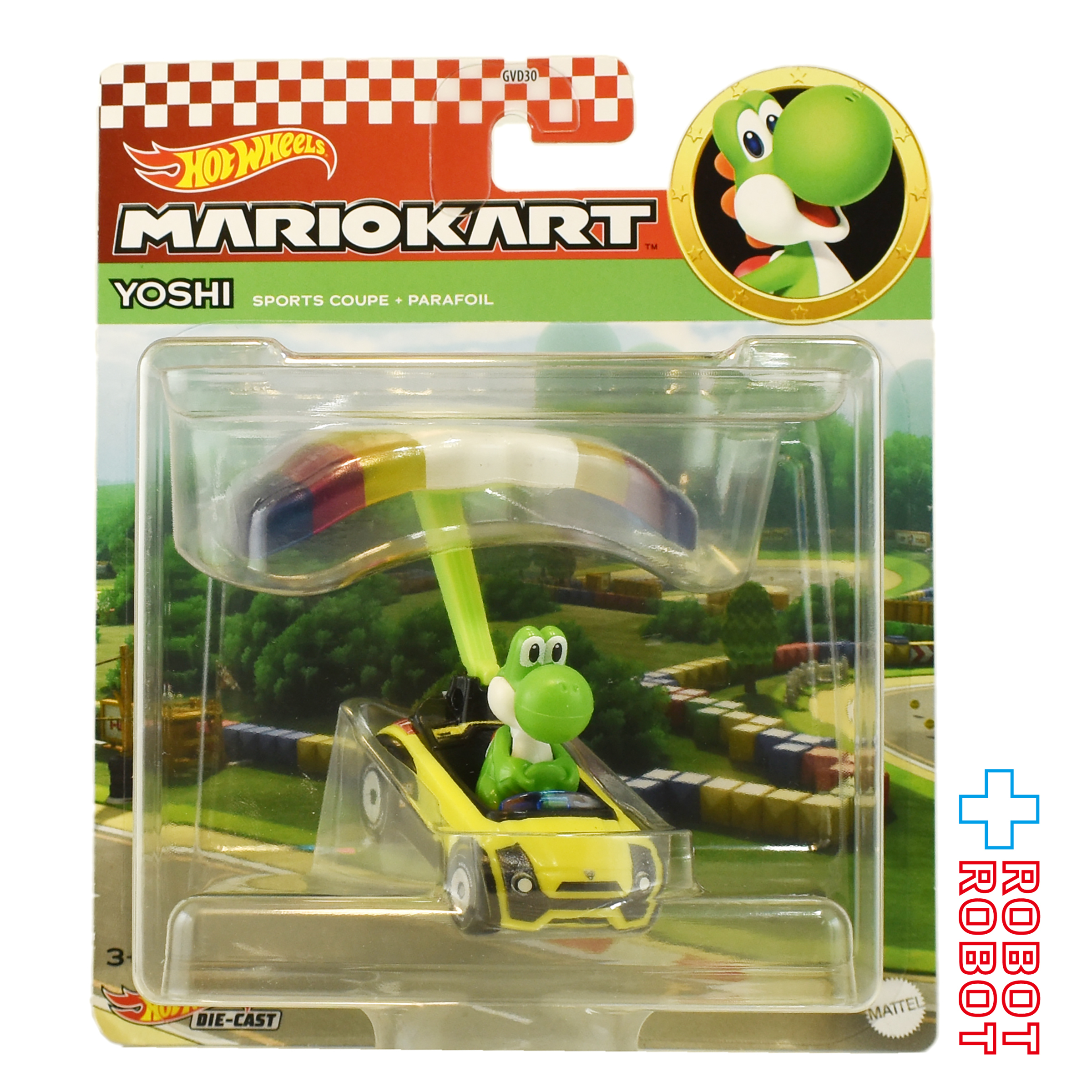 ホットウィール マリオカート ヨッシー スポーツ・クーペ ＋ パラフォイル ダイキャストカー 国内版 未開封 入荷写真