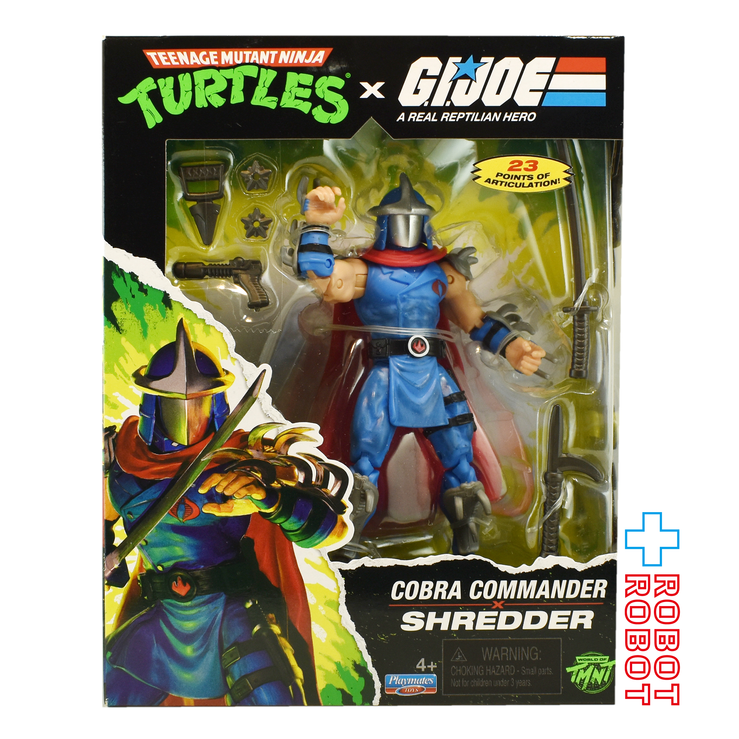 プレイメイツ ティーンエイジ・ミュータント・ニンジャ・タートルズ TMNT x G.I.ジョー シュレッダー as コブラコマンダー アクションフィギュア 未開封 入荷写真