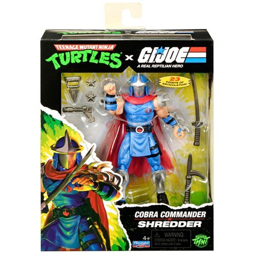 プレイメイツ ティーンエイジ・ミュータント・ニンジャ・タートルズ TMNT x G.I.ジョー シュレッダー as コブラコマンダー アクションフィギュア 未開封 入荷写真
