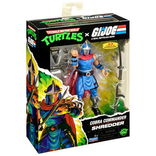 プレイメイツ ティーンエイジ・ミュータント・ニンジャ・タートルズ TMNT x G.I.ジョー シュレッダー as コブラコマンダー アクションフィギュア 未開封 入荷写真