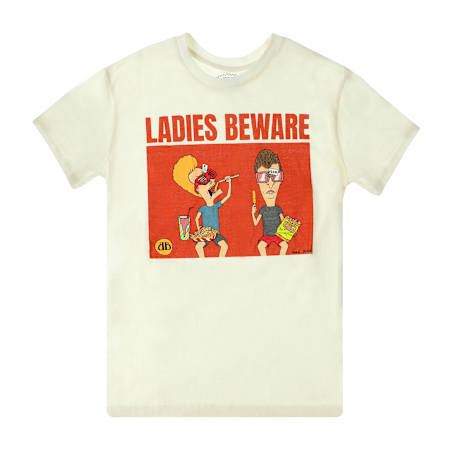 ビーバス & バットヘッド Ladies Beware グラフィック Tシャツ Lサイズ 入荷写真