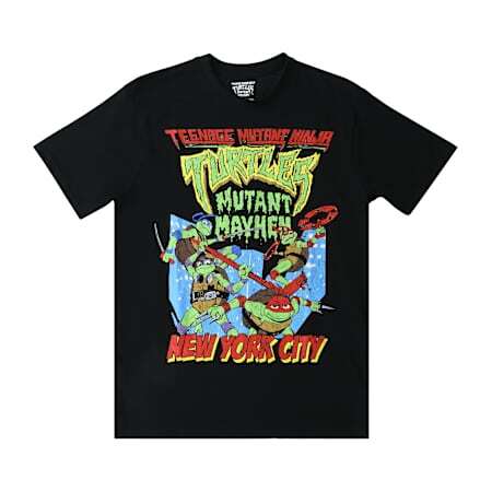 タートルズ TMNT ティーンエイジ・ミュータント・ニンジャ・タートルズ：：ミュータント・パニック！ニューヨーク グラフィック Tシャツ Lサイズ 入荷写真