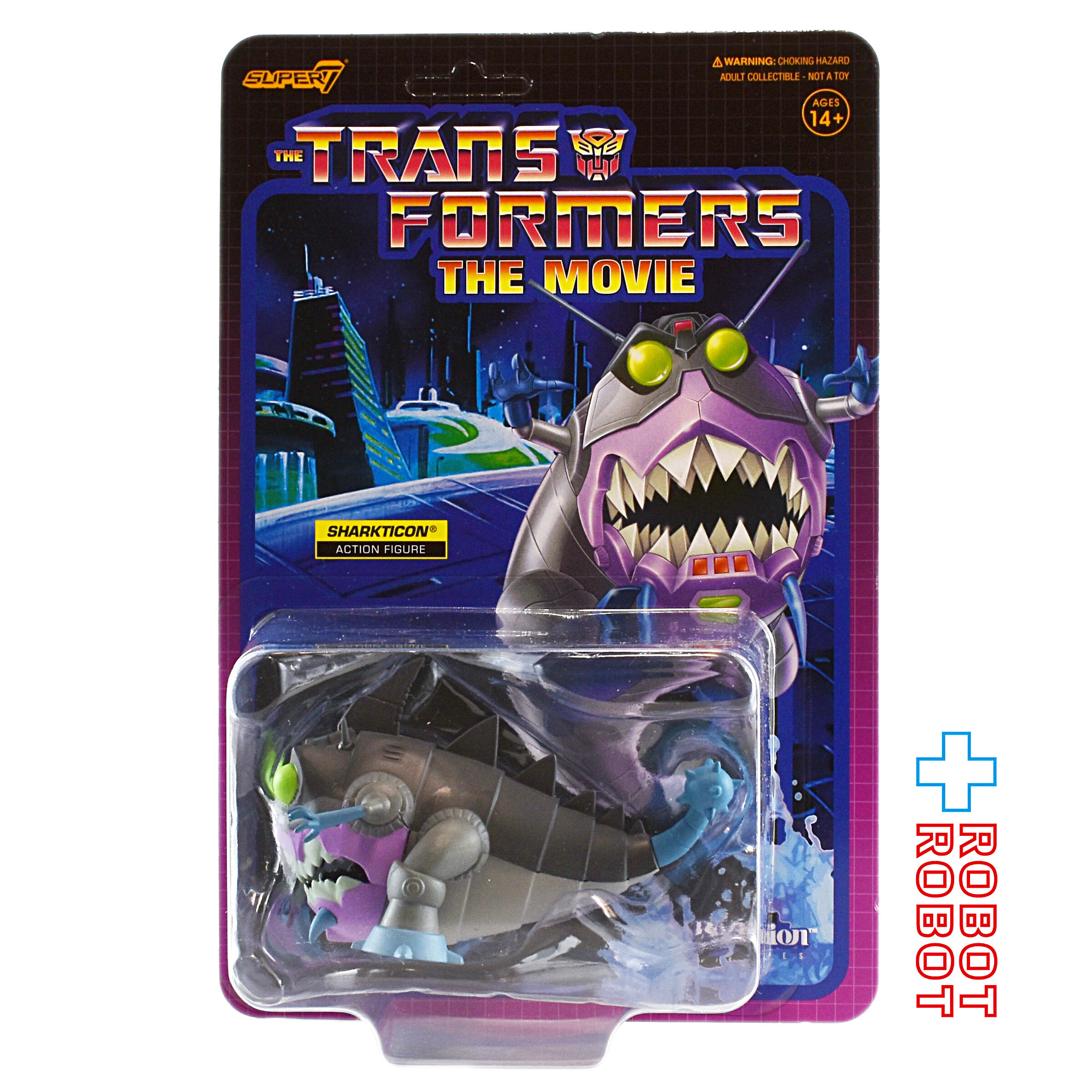 リ・アクション 超ロボット生命体トランスフォーマー ウェーブ6 シャークトロン G1 4インチ アクションフィギュア (スーパー7) 未開封 入荷写真