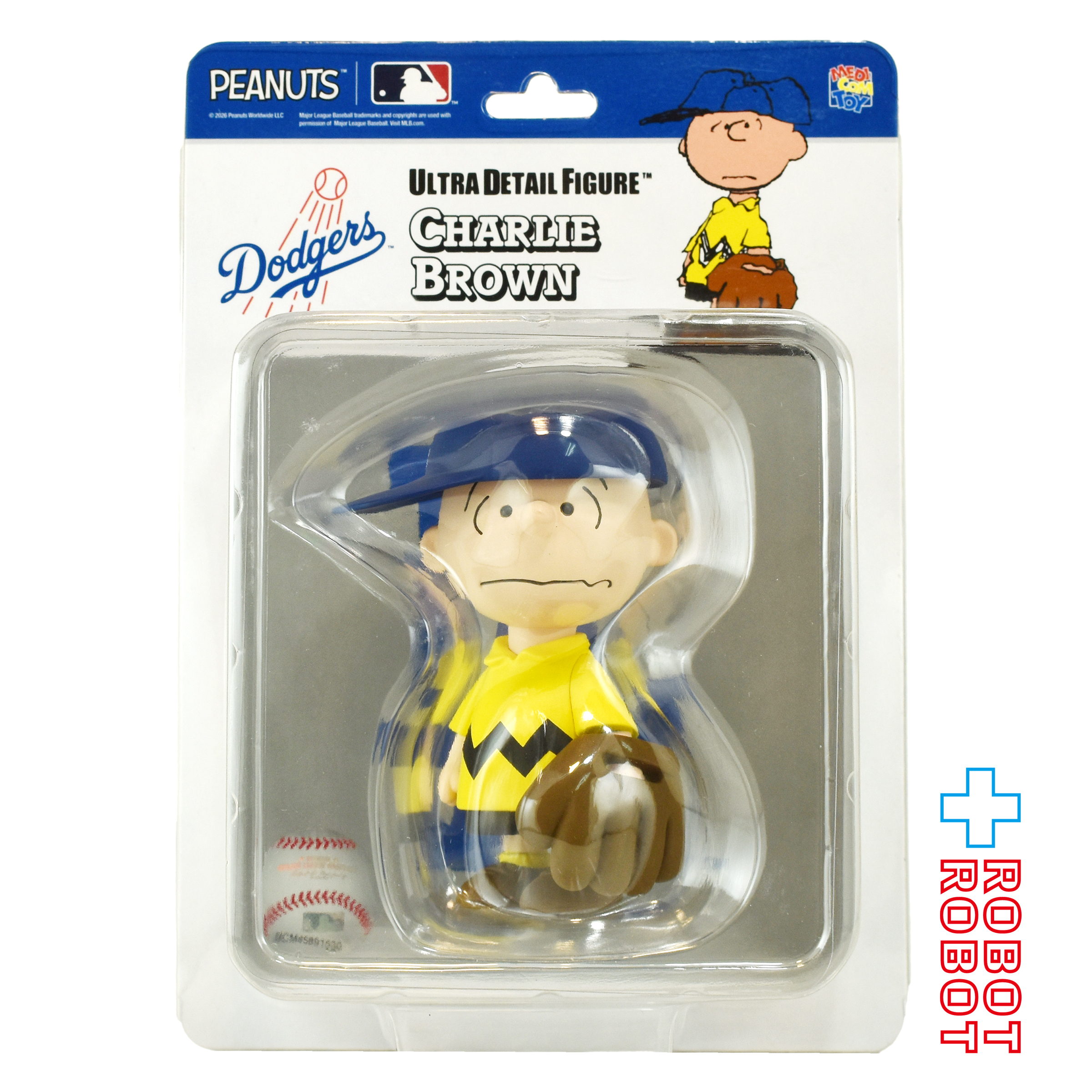 メディコム UDF MLB × ピーナッツ ロサンゼルス ドジャース チャーリーブラウン ビニールフィギュア 未開封 入荷写真