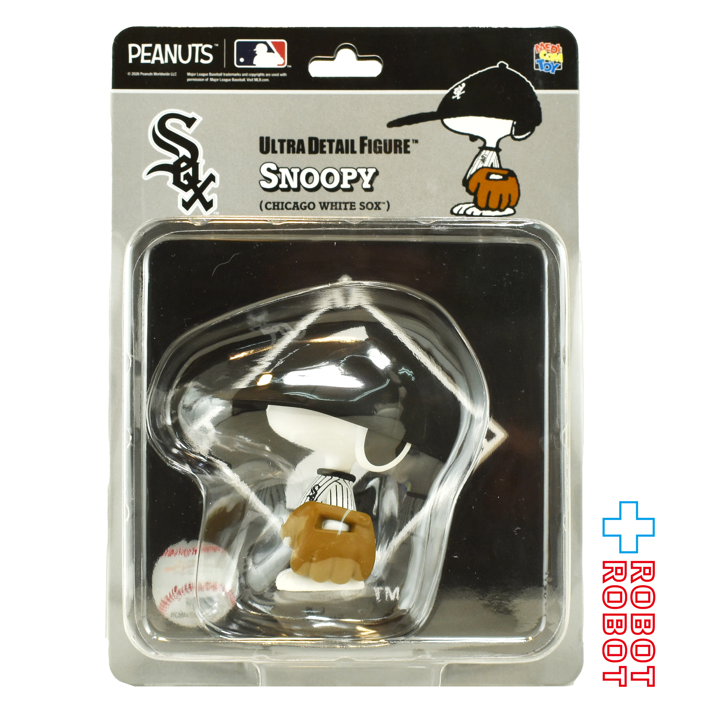 メディコム UDF MLB × ピーナッツ シカゴ ホワイトソックス スヌーピー ビニールフィギュア 未開封 入荷写真