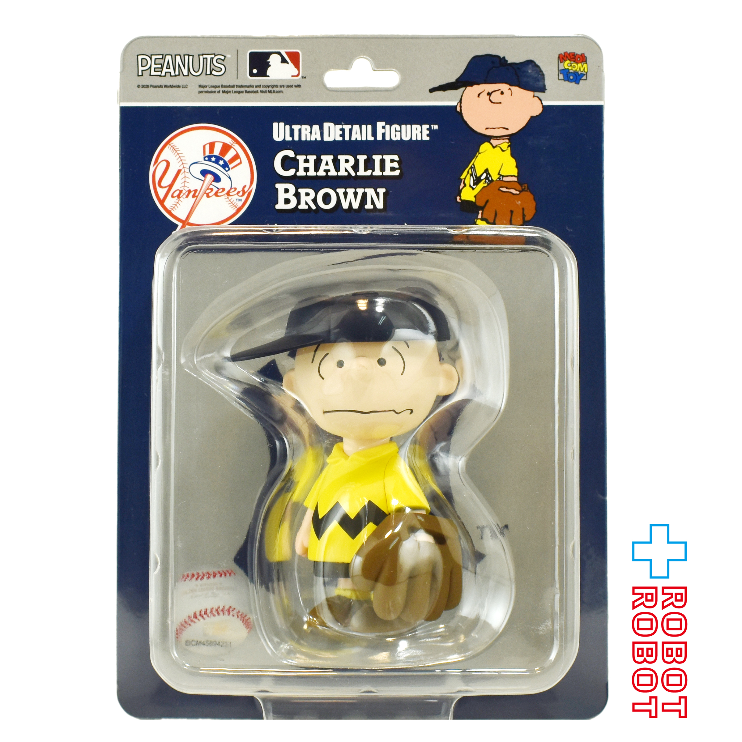 メディコム UDF MLB × ピーナッツ ニューヨーク ヤンキース チャーリーブラウン ビニールフィギュア 未開封 入荷写真