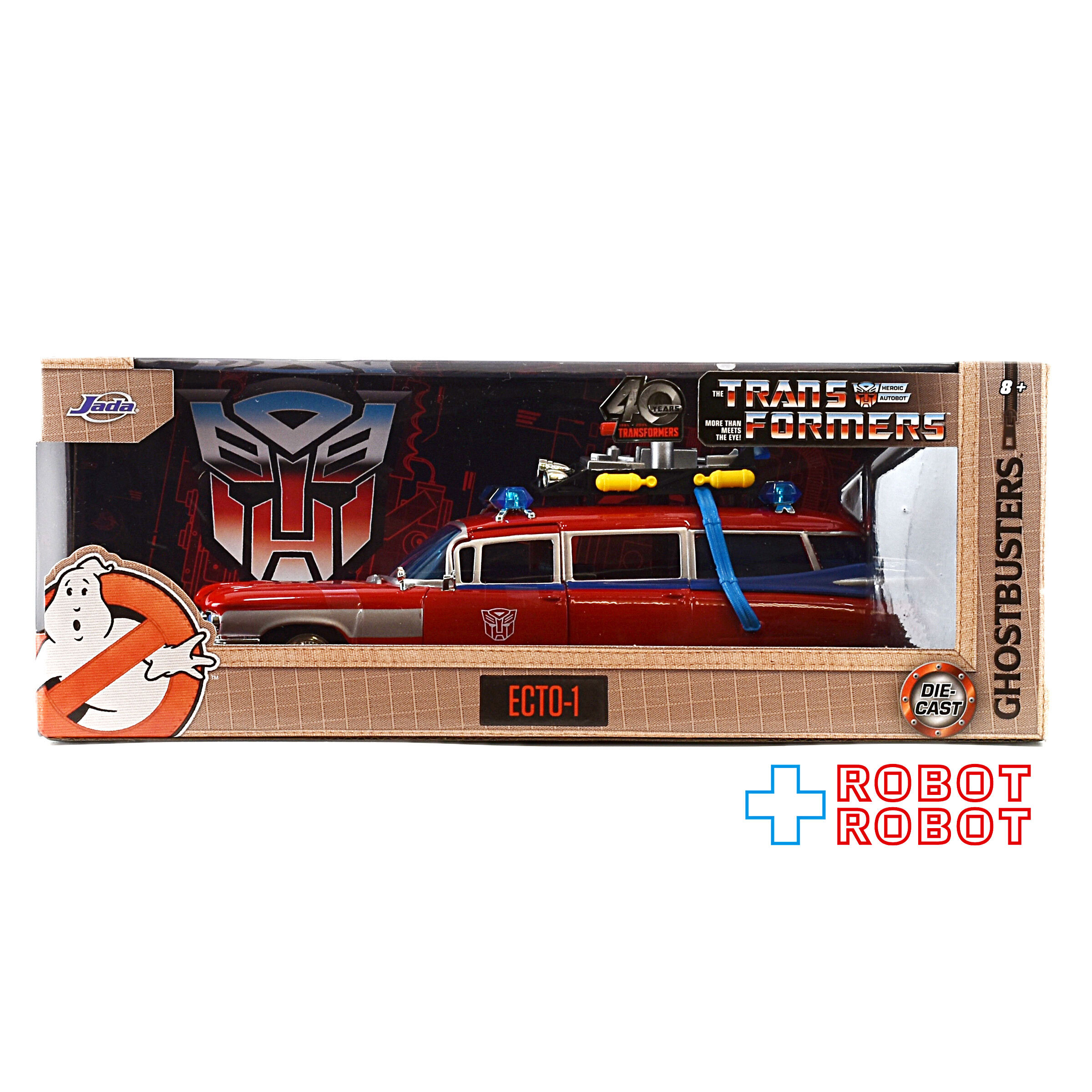JADA TOYS トランスフォーマー マッシュアップ ゴーストバスターズ ECTO-1 メタルダイキャストカー 1/24スケール 未開封 入荷写真