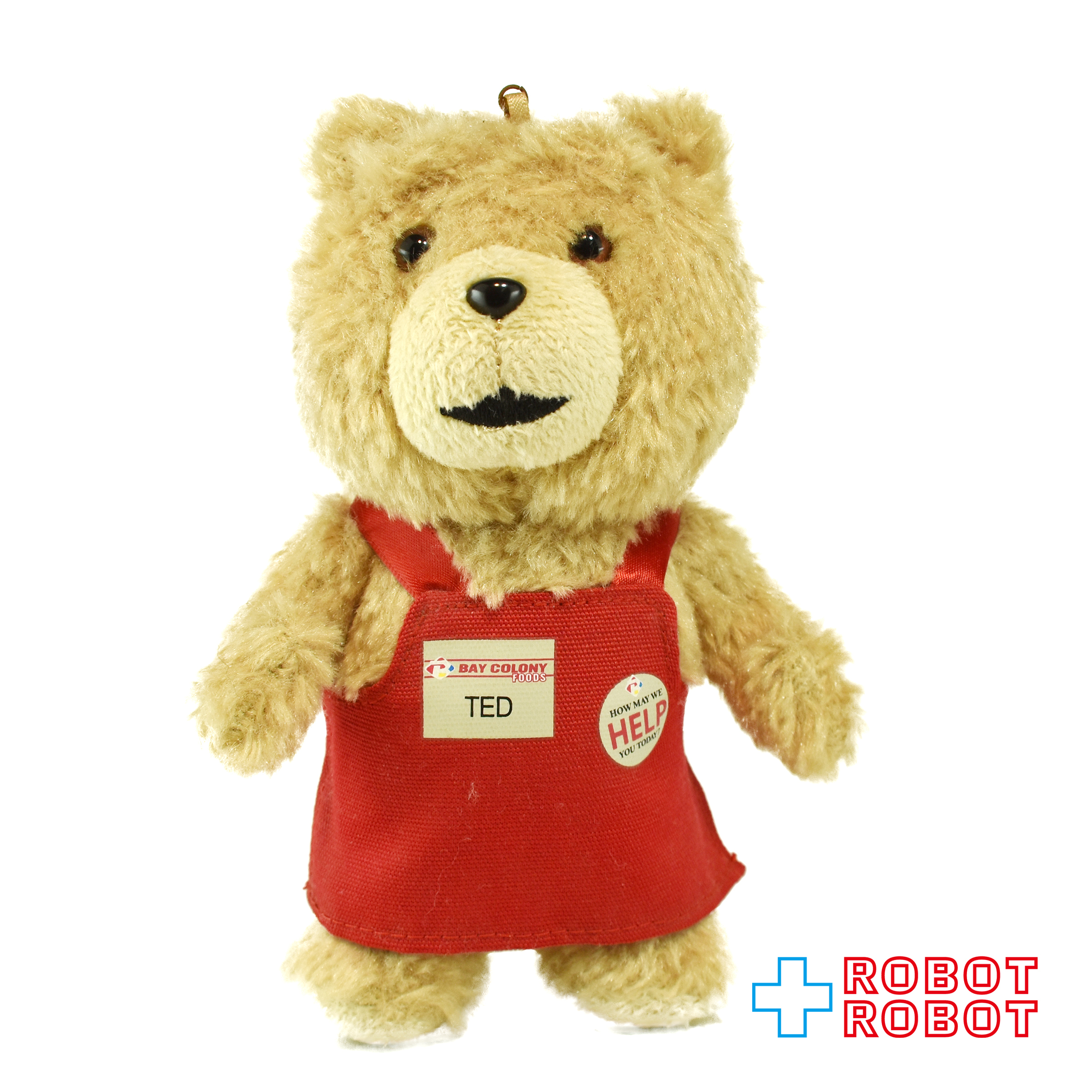 TED テッド 15センチ 赤エプロン付き マスコット ぬいぐるみ 入荷写真