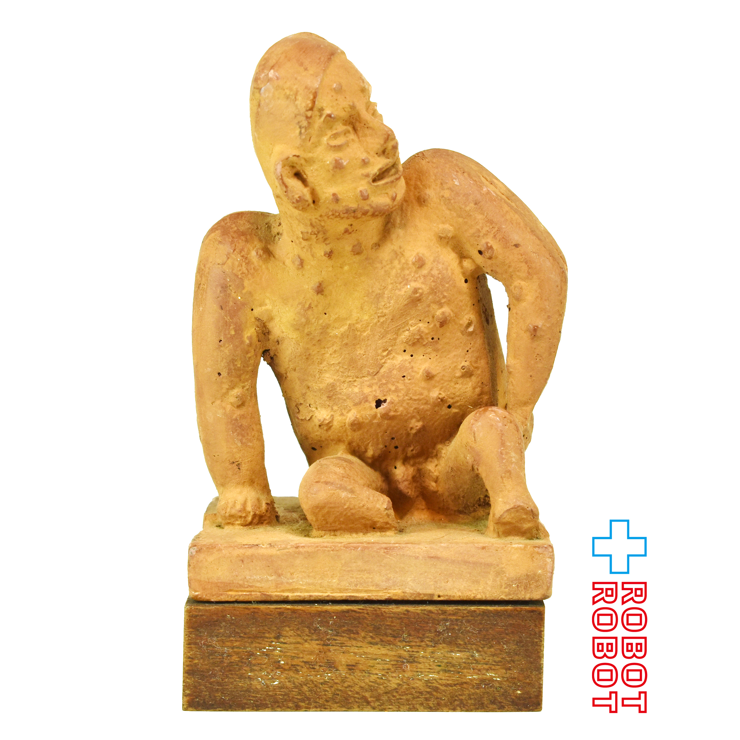 皮膚病変の男性 医薬品メーカー陶器スタチュー 企業物 ※難あり：台座プリント無し 入荷写真