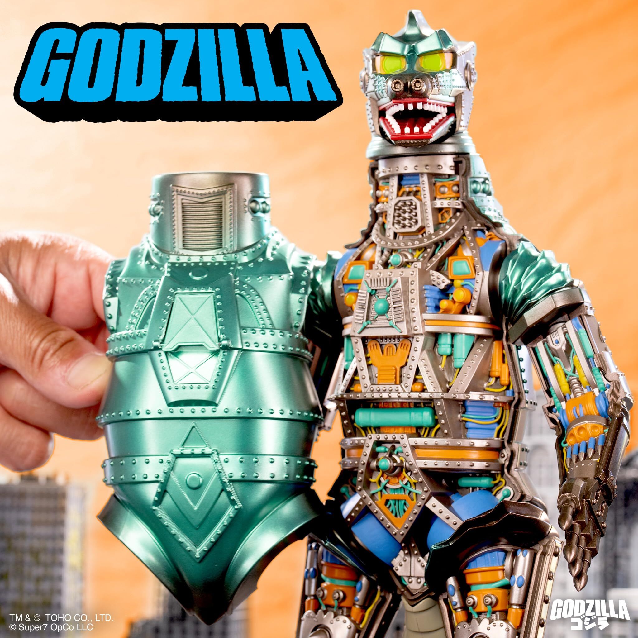 スーパー7 東宝 スーパーサイボーグ ウェーブ2 メカゴジラ 11インチ アクションフィギュア 開封箱入 入荷写真