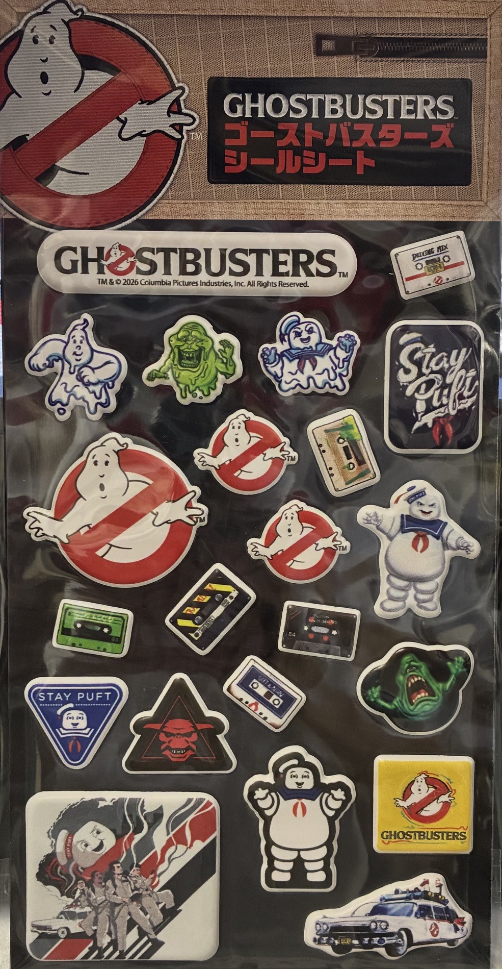 スパイダーウェブス ゴーストバスターズ シールシート 入荷写真