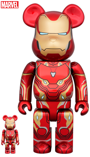 メディコム ベアブリック BE@RBRICK 100% & 400% アイアンマン マーク50 未開封 4号店商品 入荷写真