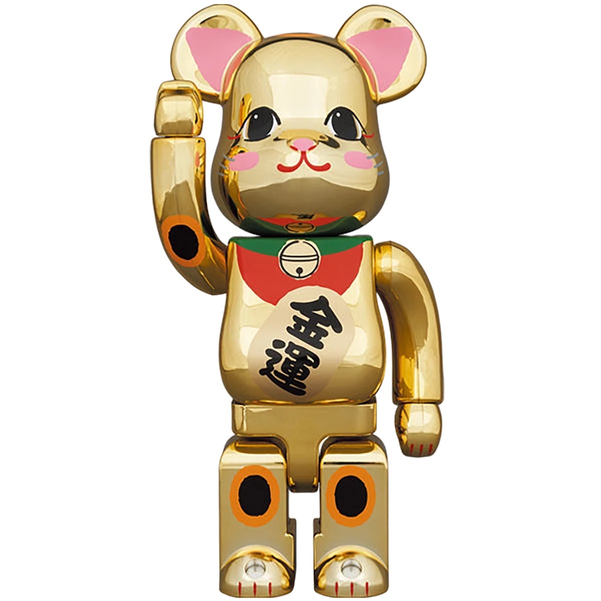 メディコム ベアブリック 400% BE@RBRICK 招き猫 金運 金メッキ 弐 400％ 未開封 4号店商品 入荷写真