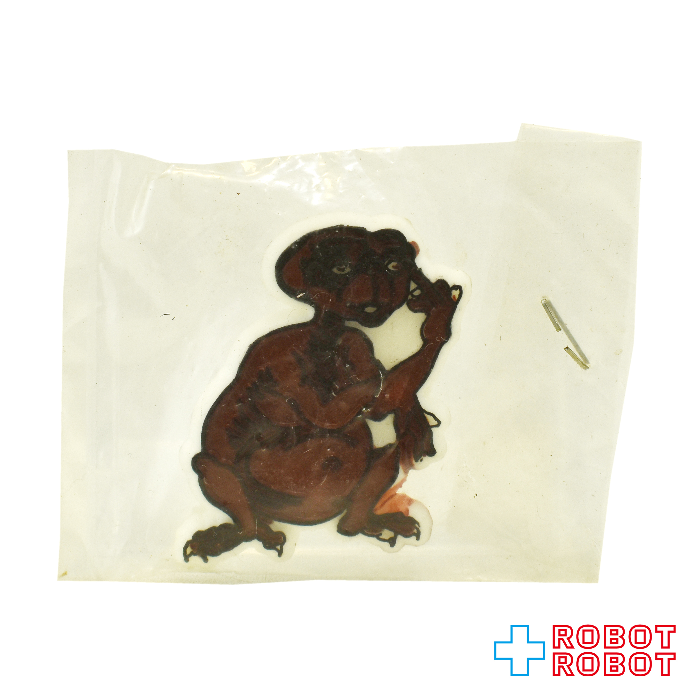 E.T. お座り プラスチック バッジ ピンズ ピンバッジ 袋入未使用 メーカー不明 入荷写真