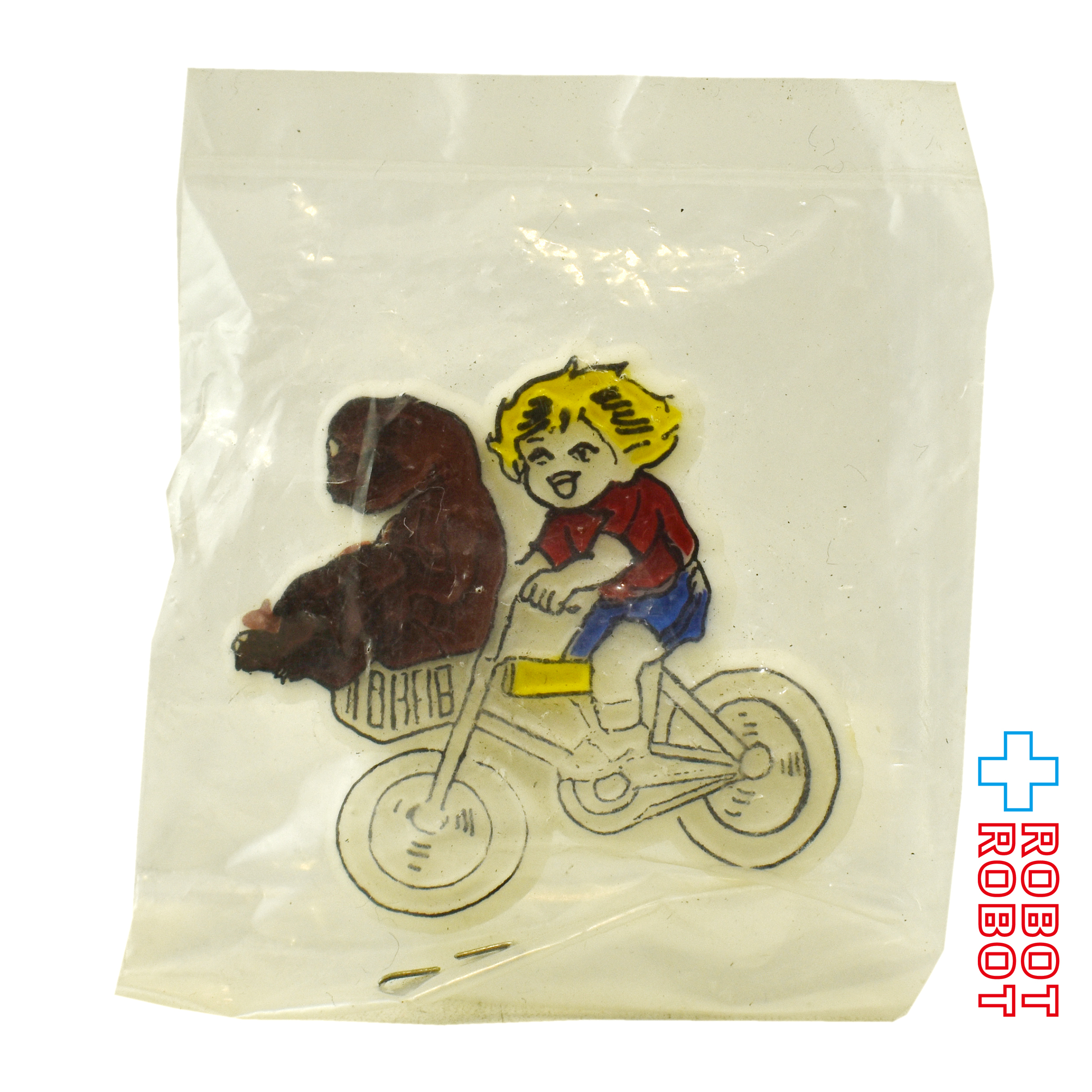 E.T. & エリオット プラスチック バッジ ピンズ ピンバッジ 袋入未使用 メーカー不明 入荷写真