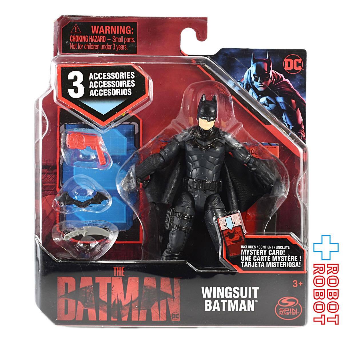 スピンマスター ザ・バットマン ウィングスーツ バットマン 映画シリーズ 4インチフィギュア 2022 US版 未開封 入荷写真