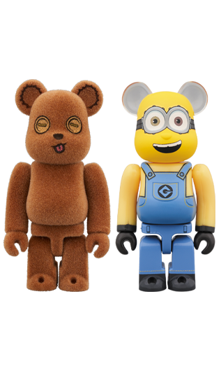 メディコム ベアブリック BE@RBRICK 100% ミニオン ティム & ボブ 2体セット 未開封 ４号店商品 入荷写真