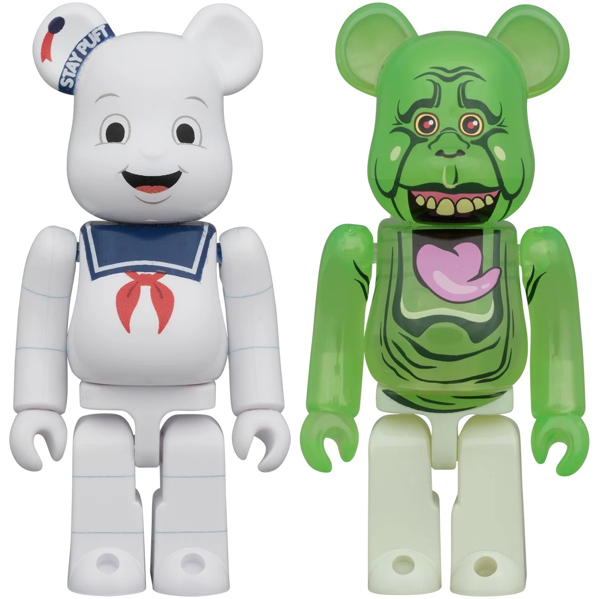 メディコム ベアブリック BE@RBRICK 100% ゴーストバスターズ ステイパフト マシュマロマン & スライマー 2体セット 未開封 ４号店商品 入荷写真