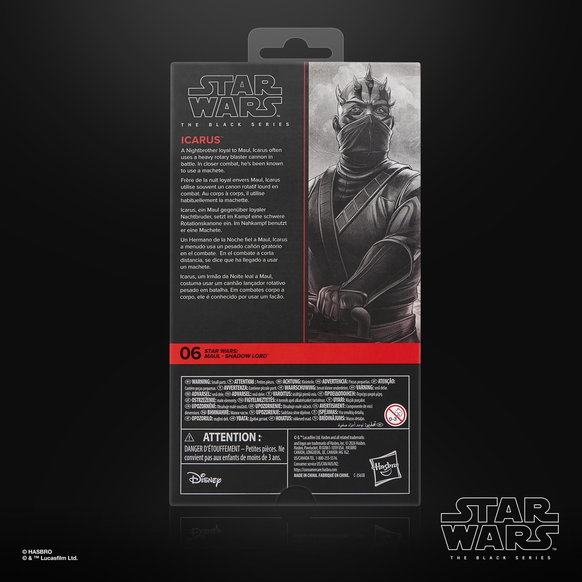 スター・ウォーズ ブラックシリーズ #MSL06 イカロス [モール／シャドウ・ロード] 6インチ アクションフィギュア 未開封 入荷写真