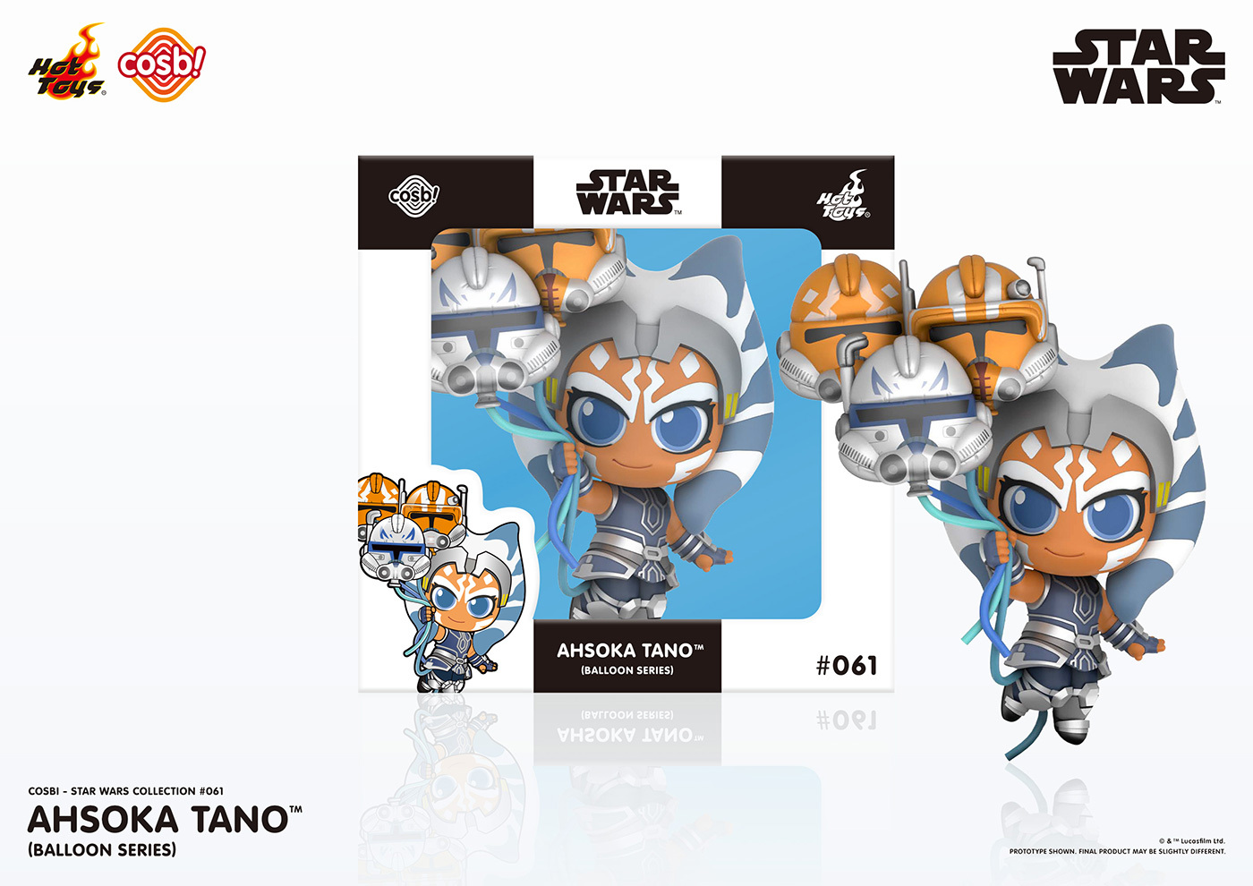 ホットトイズ コスビ スター・ウォーズ・コレクション バルーンシリーズ #061 アソーカ・タノ フィギュア 未開封 入荷写真