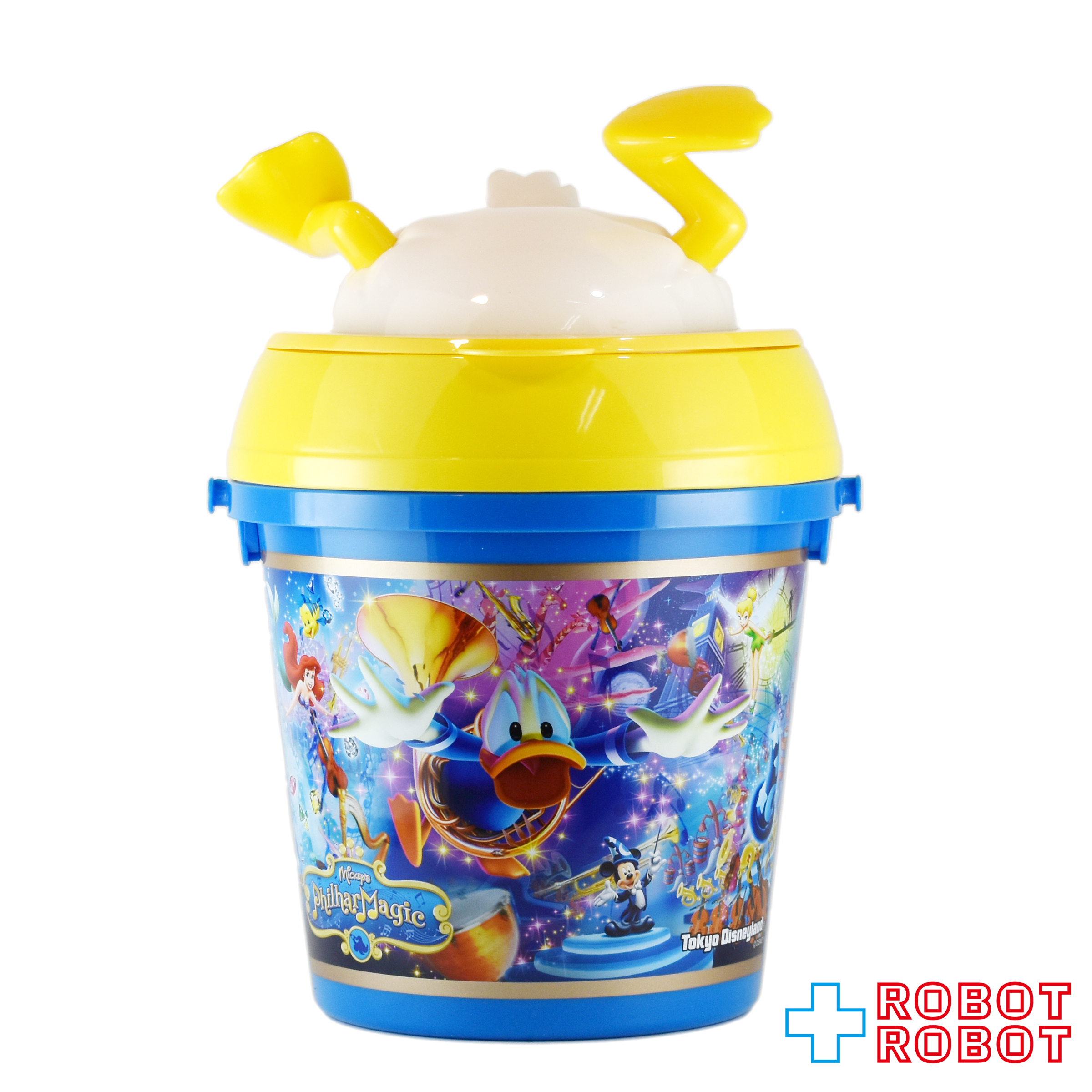 TDL 東京ディズニーランド ミッキーのフィルハーマジック ドナルドダック ポップコーンバケット ストラップ付き 入荷写真