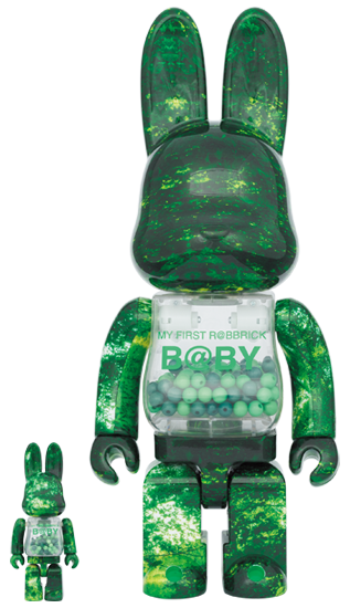 メディコム BE@RBRICK ベアブリック 100% & 400% マイ ファースト ベアブリック ベイビー フォレストグリーン Ver 未開封 ４号店商品 入荷写真