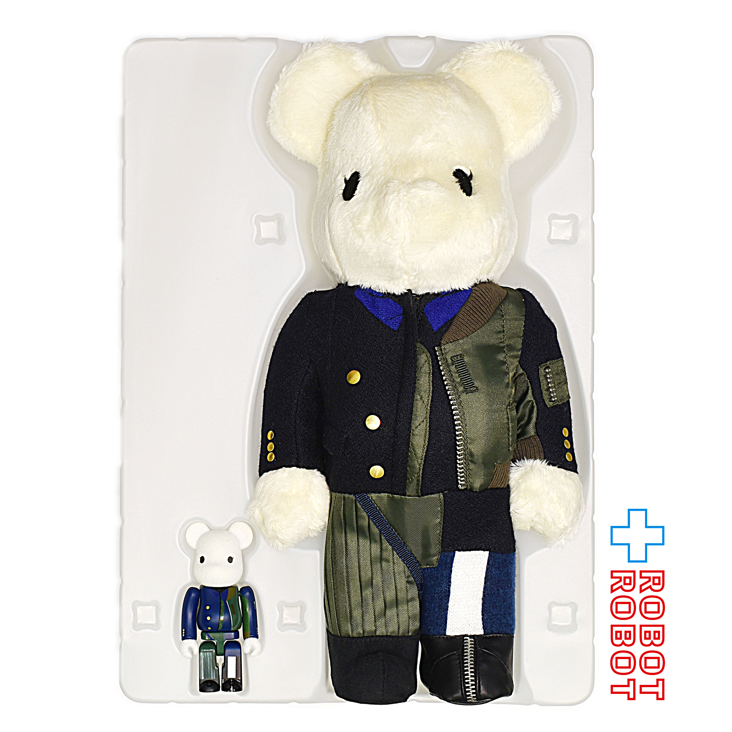 メディコム BE@RBRICK 100％ & 400% ベアブリック sacai サカイ 2018AW 開封品 入荷写真