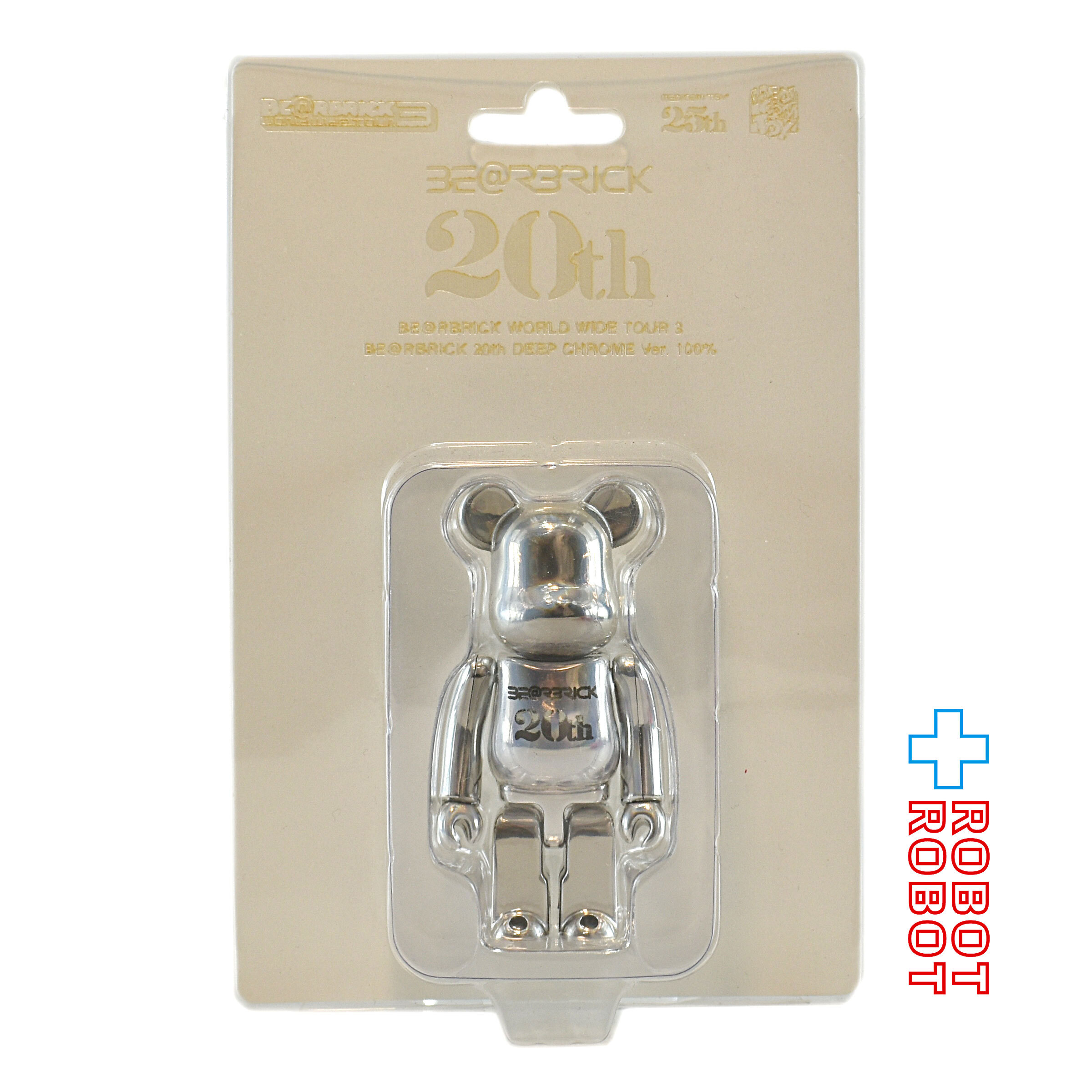 メディコム BE@RBRICK 100％ ベアブリック 20th DEEP CHROME 入荷写真