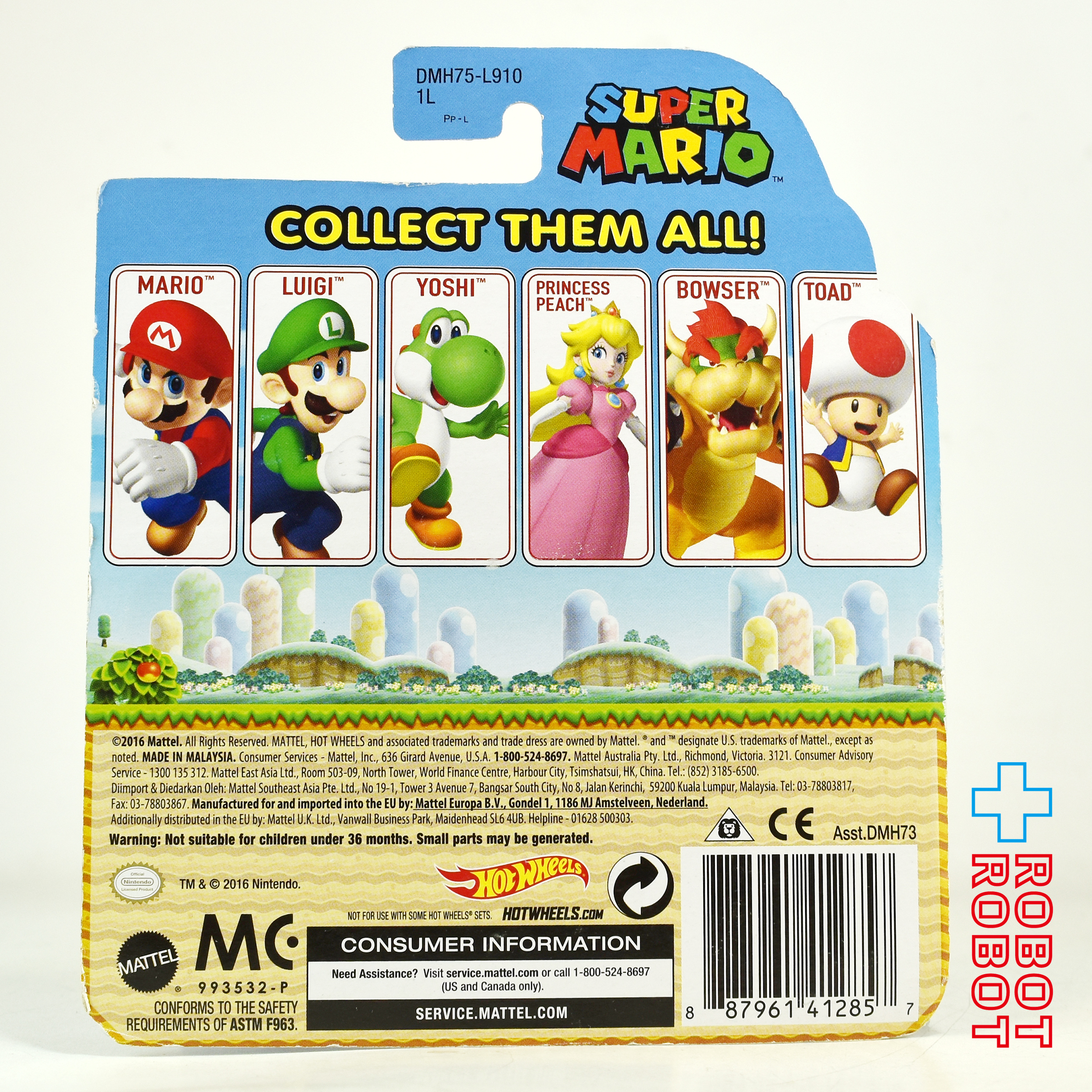 ホットウィール 2016 スーパーマリオ キャラクターカーズ ルイージ ダイキャスト ミニカー 未開封 入荷写真