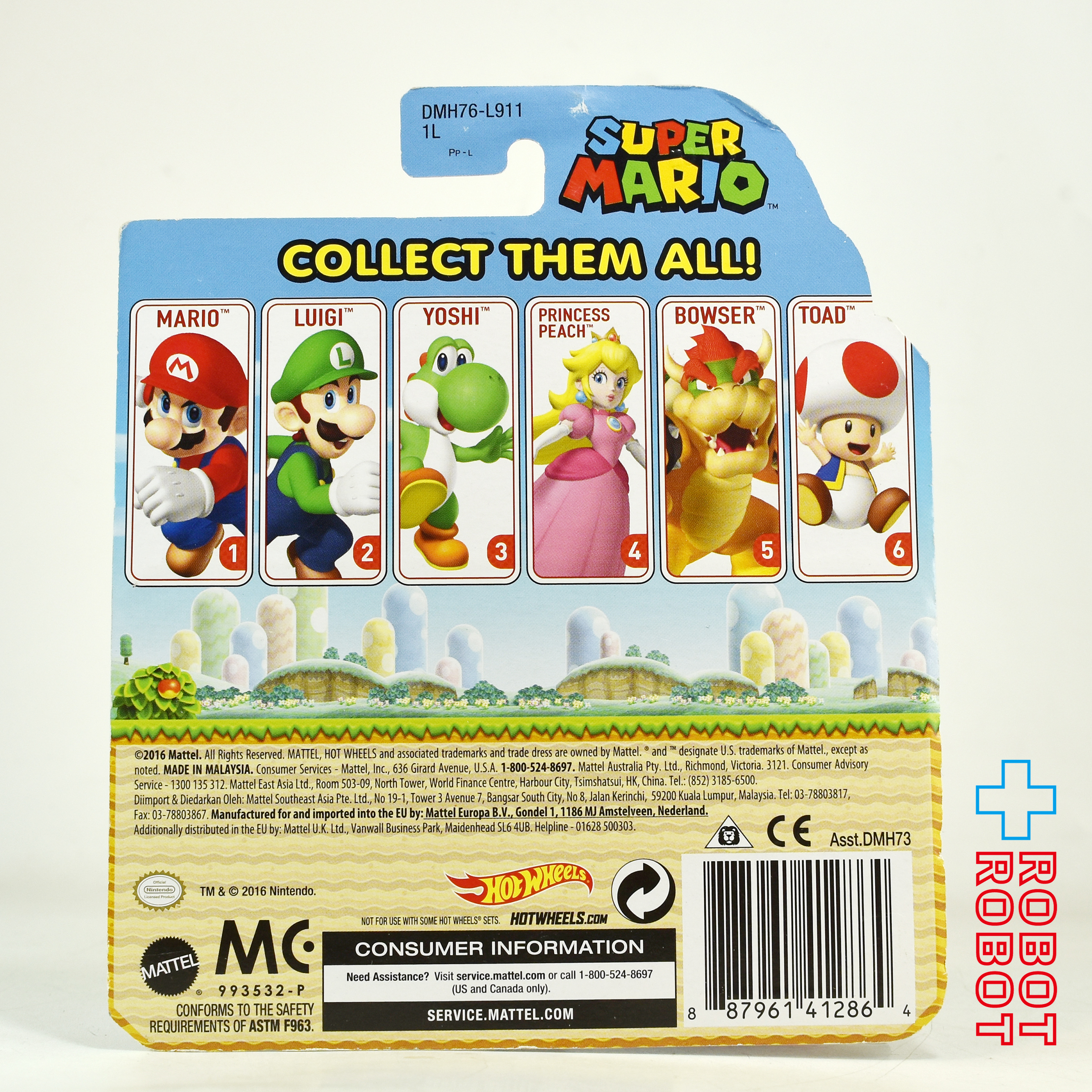 ホットウィール 2016 スーパーマリオ キャラクターカーズ ヨッシー ダイキャスト ミニカー 未開封 入荷写真