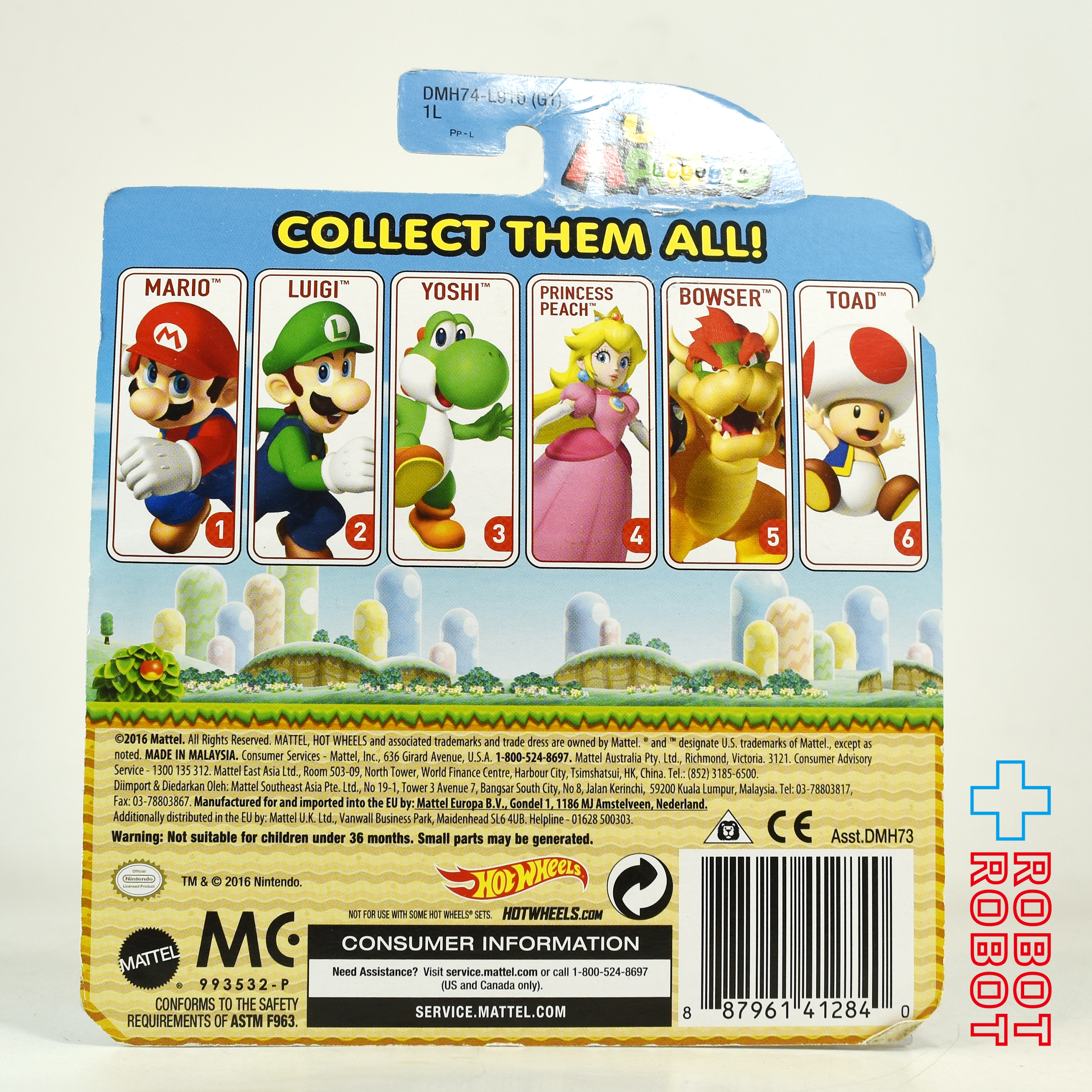 ホットウィール 2016 スーパーマリオ キャラクターカーズ マリオ ダイキャスト ミニカー 未開封 入荷写真