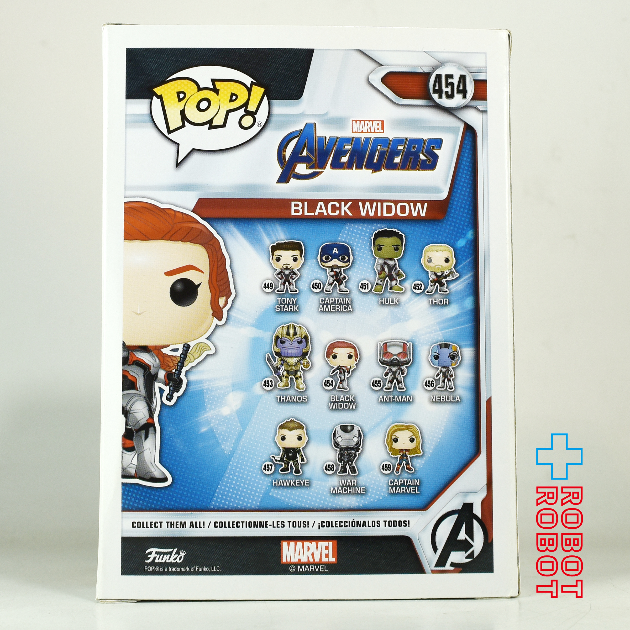 ファンコ POP! 454 マーベル アベンジャーズ エンドゲーム ブラック・ウィドウ ビニールフィギュア 箱入 入荷写真